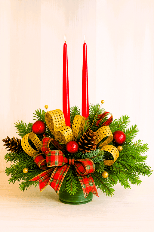 Red Christmas Flower Arrangements