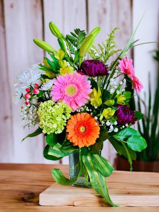 Forge your path modern flower arrangement